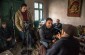 Father Patrick Desbois and YIU’s team in Crăsnășeni, during the interview with Vasile P., born in 1928.© Kate Kornberg - Yahad-In Unum